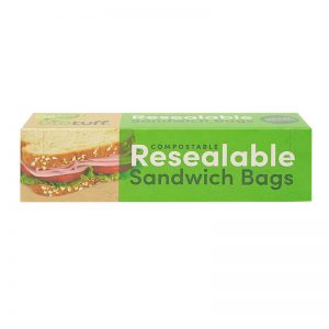 30 Compostable Resealable Sandwich Bags from Biotuff