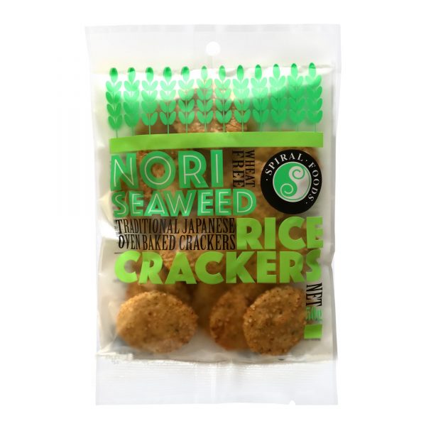 Nori Seaweed Rice Crackers from Spiral Foods, gluten friendly